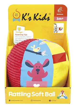 Погремушка Ks Kids Мяч мягкая (KA10805-OB) (6603095) Киев