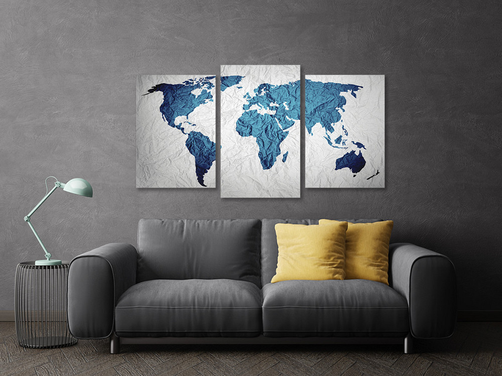 Модульная картина в гостиную / спальню  Мапа  світу Art-672_3 70x130 см Киев - изображение 3