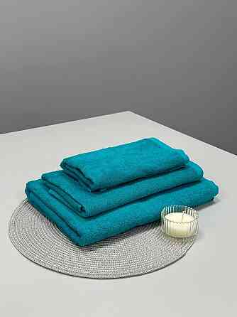 Полотенце однотонное Ideal Textile 70х140 см 400 г/м2 (56860923) Бірюзовий 1 шт Черновцы
