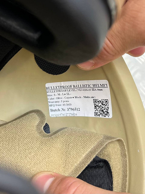 Тактичний комплект шолом Fast + навушники М32 + кріплення під шолом (Койот) Вінниця - фото 6