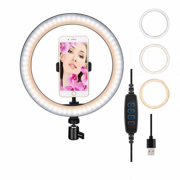 Кольцевой led свет для предметной съемки 26 см, Световое кольцо для телефона, Лед кольцо OZ-99 Львов - изображение 7