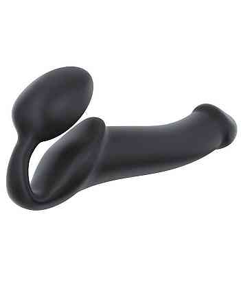 Безремневой страпон Strap-On-Me Black L, полностью регулируемый, диаметр 3,7см Sex Aura Киев