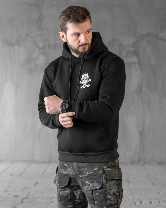 Худи CELEO на флисе diner  black  ВТ7913 Одесса - изображение 3