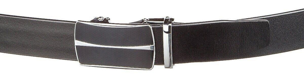 Масивний чоловічий ремінь автомат Vintage 20211 Чорний Київ - фото 2