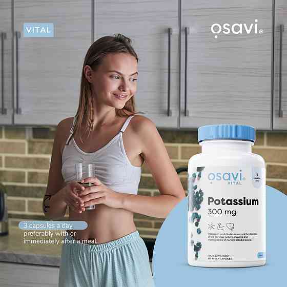Калій Osavi Potassium 300 мг 180 капсул Луцьк