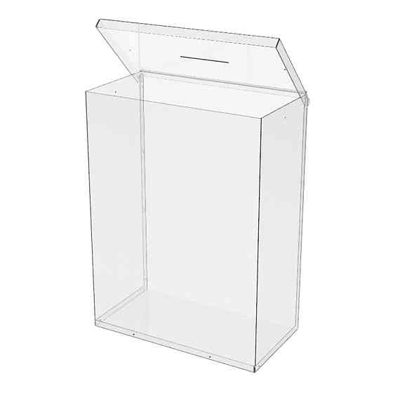 Ящик EKOSTAR с замком для пожертвований и сбора денег 370x200x500. Объем 37 литров Киев