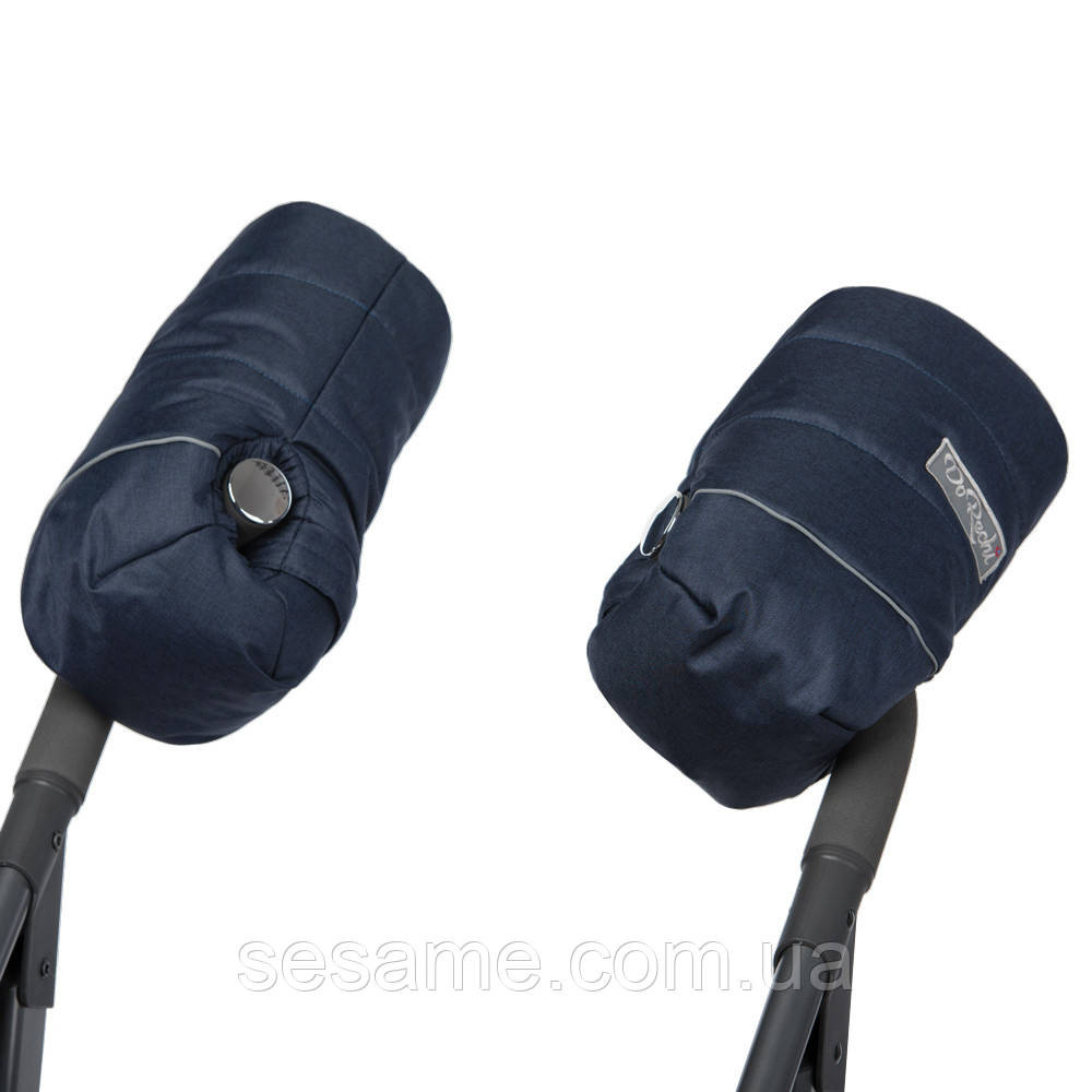 Муфта на натуральной овчине Синяя Харьков - изображение 2