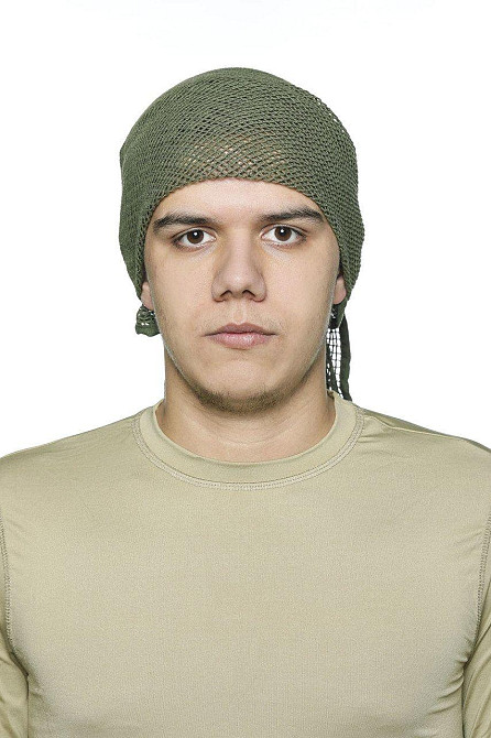 Шарф сетка маскировочный тактичный, военная шаль из треугольной сетки, Хаки Каменец-Подольский - изображение 3