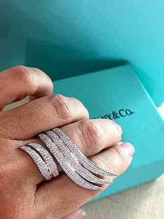 Кольцо в форме волны серебро 925 Одесса