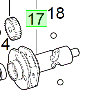 Вал розподільчий для M18FMTIW2F12 MILWAUKEE Одеса - фото 1