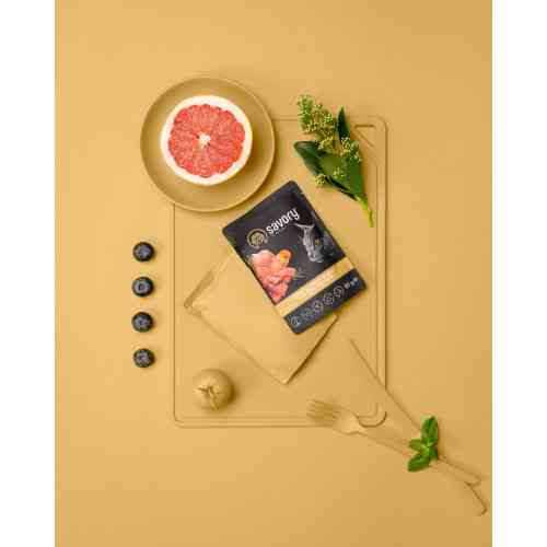 Корм вологий Savory Sterilised Cat Pouch Turkey and Carrot in Jelly для стерилізованих котів з індичкою та морквою у желе 85 Київ