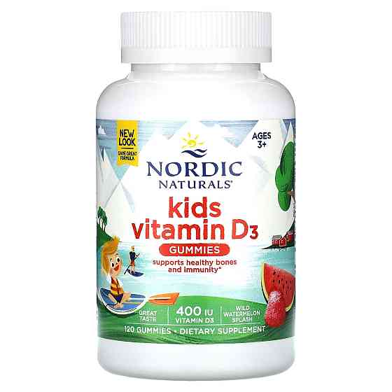 Вітамін Д3 для дітей (Vitamin D3 Gummies KIDS) 400 МО 120 жувальних цукерок зі смаком кавуна Київ