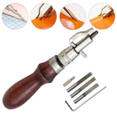 Грувер канавкорез с торцбилами 5в1, инструмент для работы с кожей Винница