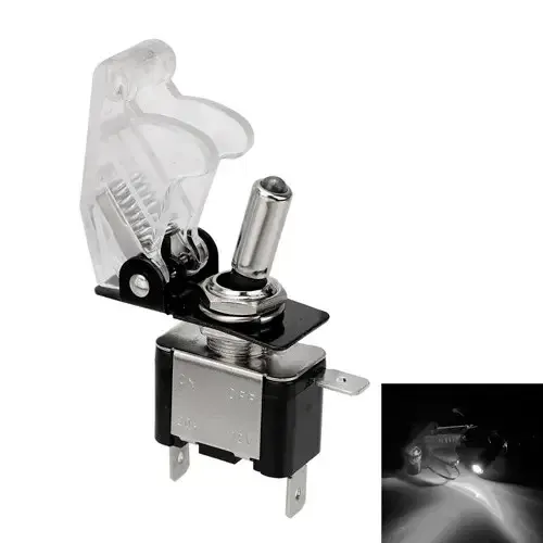 Тумблер питания 12 В с LED, белый Киев - изображение 2