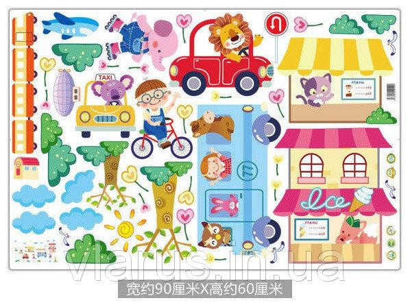 Настінна наклейка Дитяче містечко Київ - фото 7