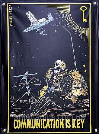 "Communication is key" банер 900х600 мм Київ