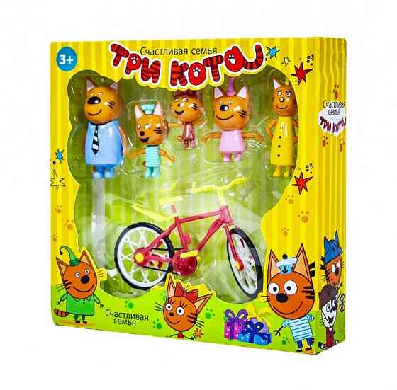 Ігровий набір Три кота N73 з велосипедом Вінниця