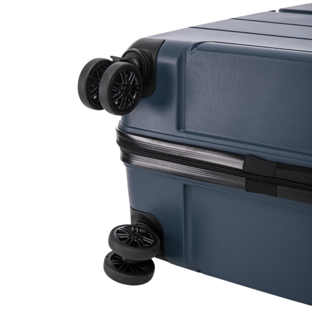 Чемодан полипропиленовый WINGS PP06 большой 78 см темно-синий Киев - изображение 8