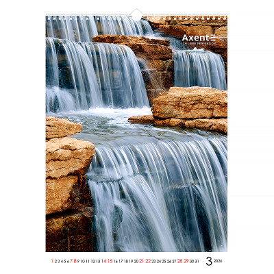 Календарь Axent настенный А3 2026 г.Waterfalls (8804-26-2-A) Винница - изображение 10