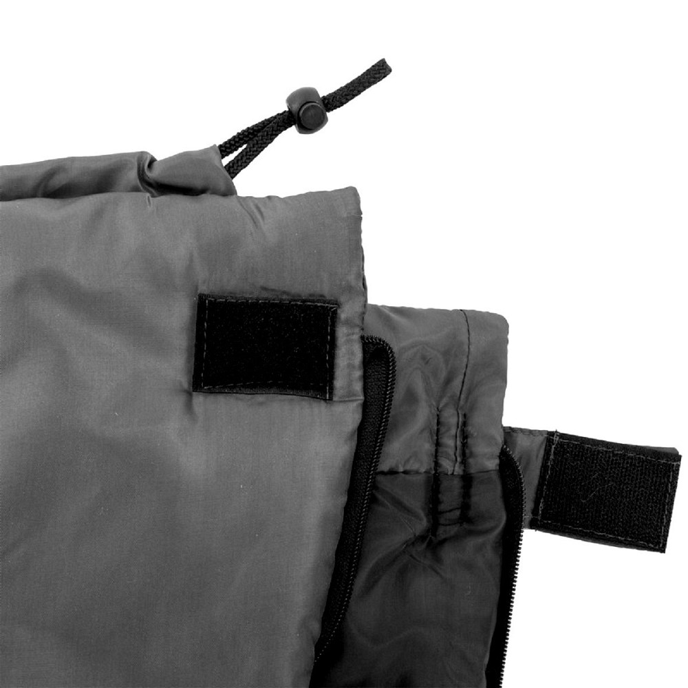 Спальний мішок ковдра з підголовником 220г/м2, 190х74см, t від +6 до +22 чорний Київ - фото 6