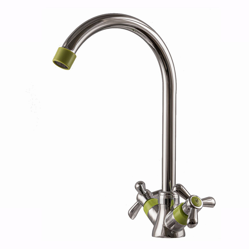 Змішувач для кухні DOMINO DK-H1-2N-GREEN Луцк - изображение 4