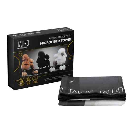 Tauro Pro Line Рушник з мікрофібри високопоглинальний з пуделями, 80 x 160 см Київ