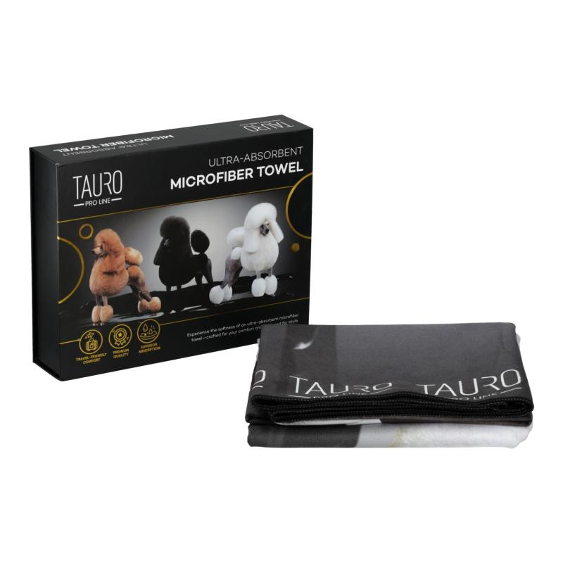 Tauro Pro Line Рушник з мікрофібри високопоглинальний з пуделями, 80 x 160 см Київ - фото 3