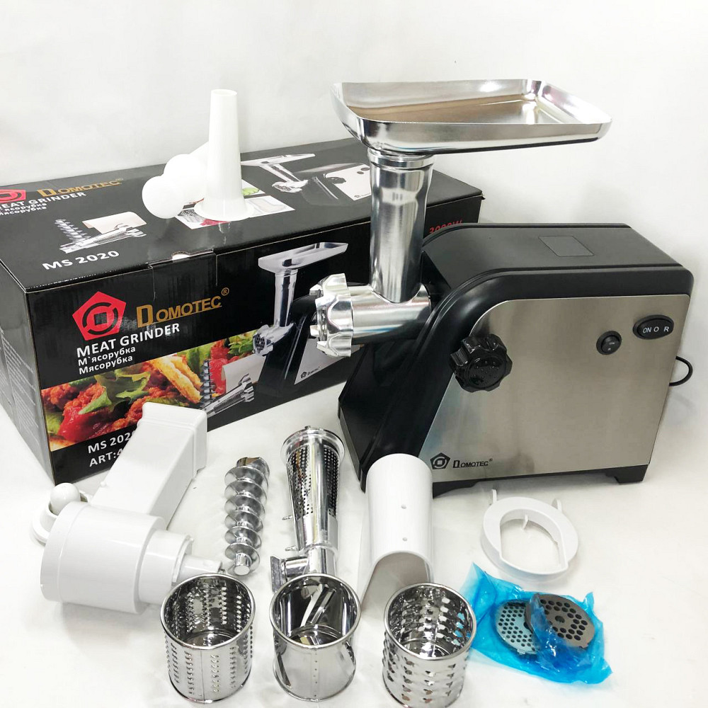 Професійна електрична м'ясорубка з соковижималкою, М'ясорубка металева '2000 Вт EI-85 Львів - фото 3