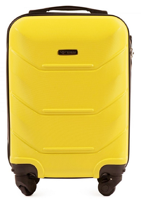 Валіза пластикова WINGS 147 мікро 51 см жовта Київ - фото 2