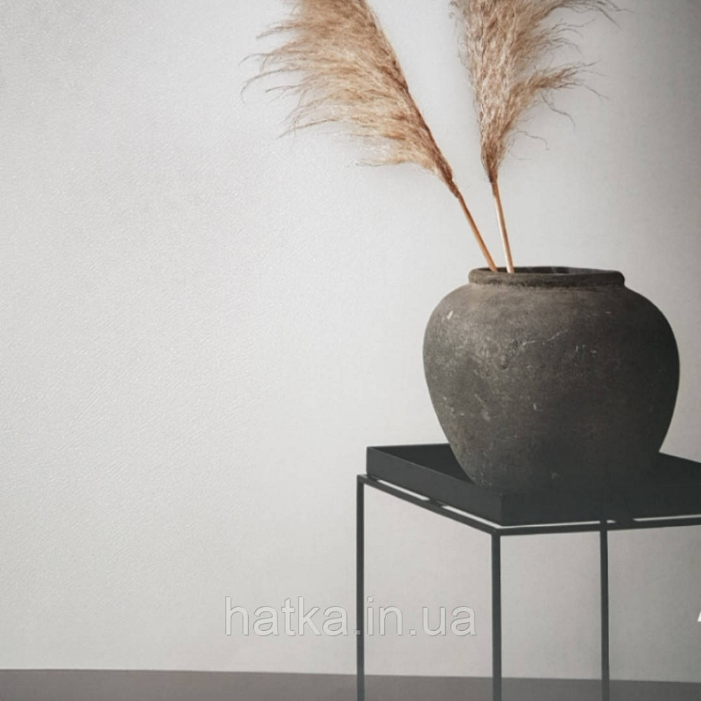 Шпалери вінілові на флізелін Marburg Dune 32501 однотонні під штукатурку білі з сріблом Київ - фото 1