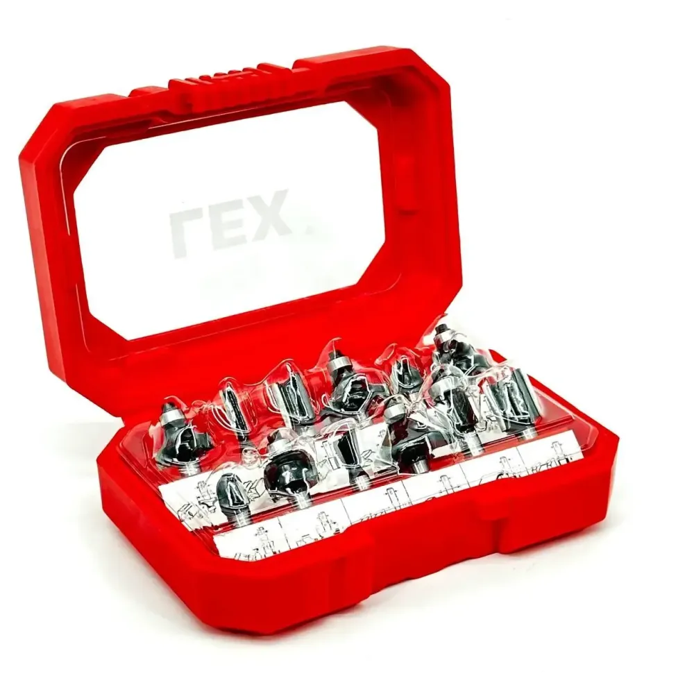 Набір фрез LEX — 12 од., тверда сталь, діаметр 8 мм Львів - фото 1