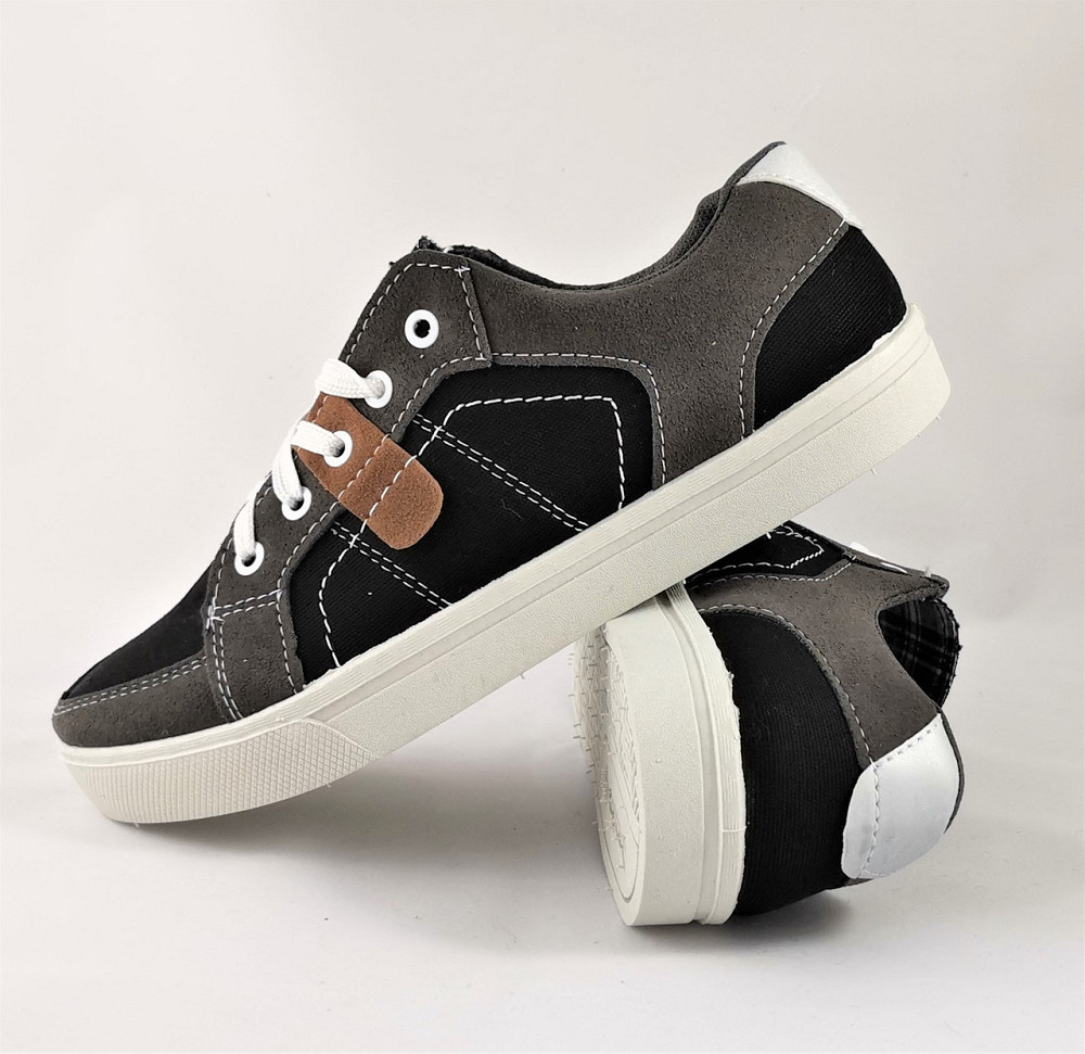 Мужские Кроссовки Кеды Мокасины Черные (размеры: 42) Днепр - изображение 3