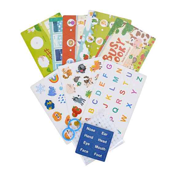 М'яка розвиваюча іграшка-книжечка "Busybook" 557-581-583-2 Вінниця