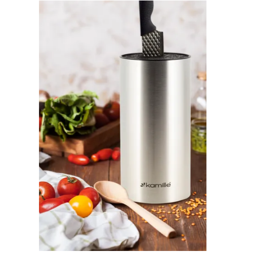 Підставка для ножів 11*11*22см з наповнювачем 7611 KAMILLE Житомир