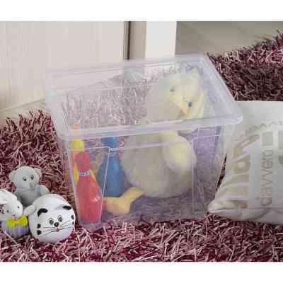 Контейнер для зберігання DEA home Easy прямокутний на колесах Прозорий 20 л (20078) Вінниця