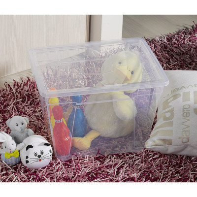 Контейнер для хранения DEA home Easy прямоугольный на колесах Прозрачный 20 л (20078) Винница - изображение 2