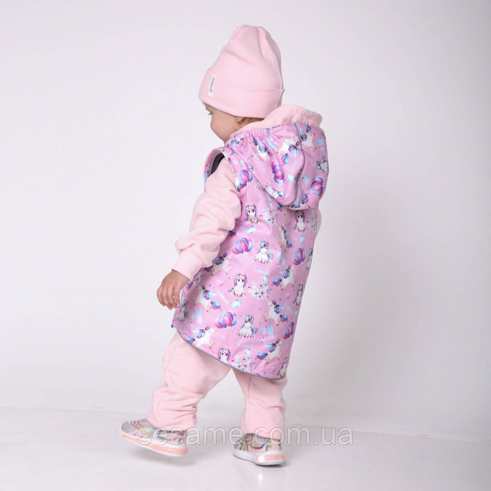 Дитяча Куртка-жилетка 2 в 1 демісезонна Єдинороги Харків - фото 4