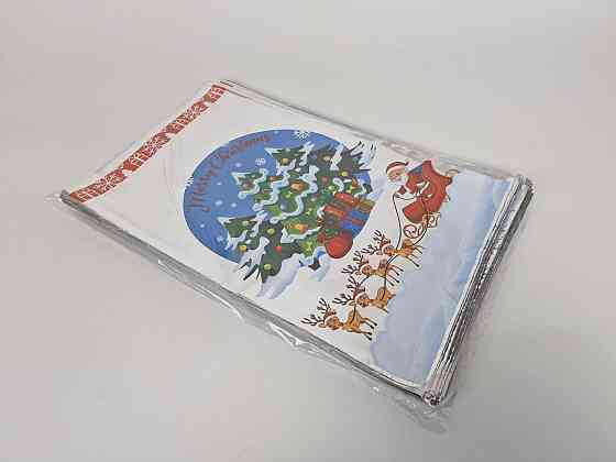 Упаковка новогодняя для конфет и подарков (25*40) №20 Мerry christmas (100 шт) Харьков