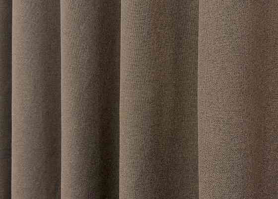 Премиум шторная ткань blackout 100%, двусторонняя, коллекция «ASHEN NIGHT» цвет коричневый 1854ш Киев