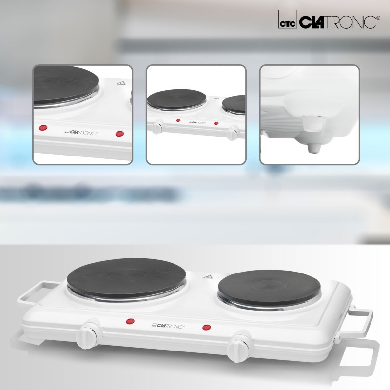 Настільна електрична плита двоконфоркова Clatronic DKP (3583) Потужність 2500 Вт Нововолинськ - фото 3