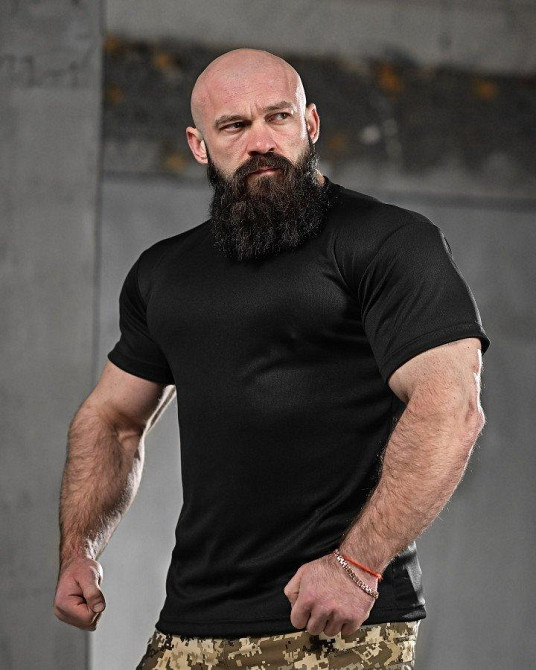 Тактическая потоотводящая футболка veres черная ДЛ6296 Одесса - изображение 2