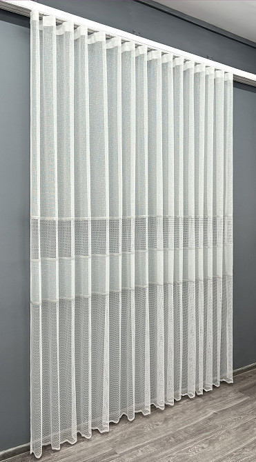 Тюль VR-Textil 1971т Жакард Молочний 400х270 см (42-1002) Київ - фото 3