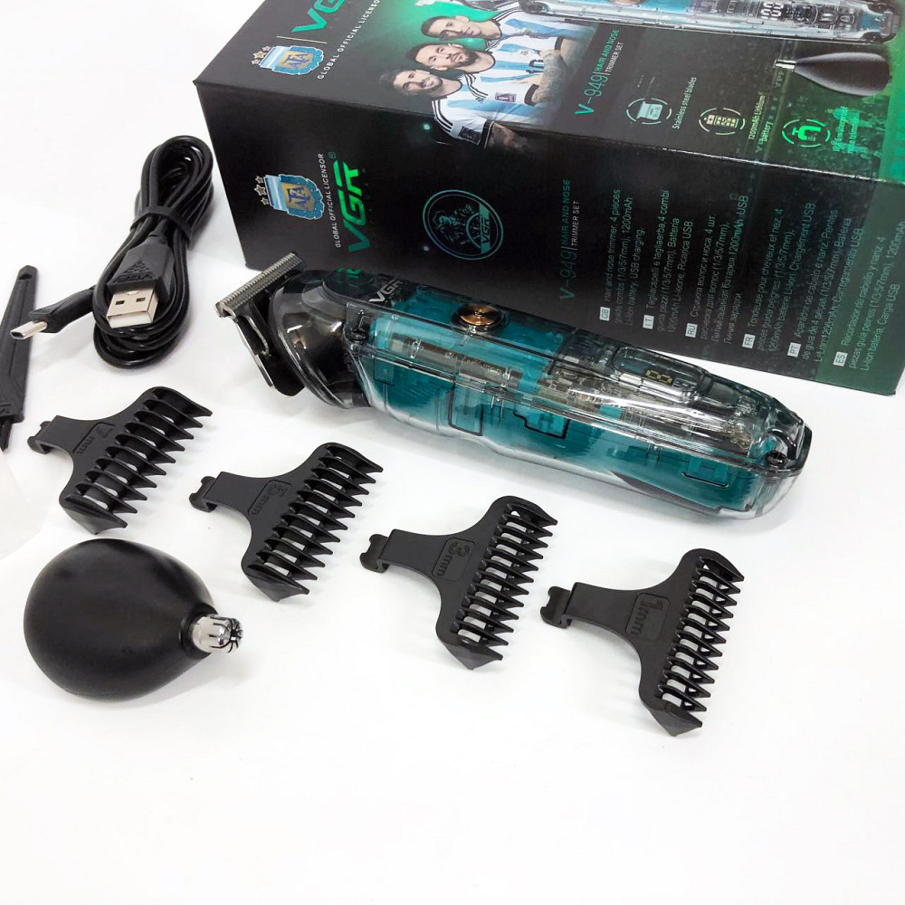 Машинка для стрижки волос с акамулятором VGR, Электрическая машинка с насадкой для бороды WF-79 Львов - изображение 4