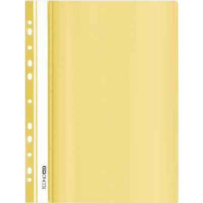 Папка-скоросшиватель Economix А4 с перфорацией, фактура "глянец", пастельная желтая (E31510-85) Винница - изображение 1