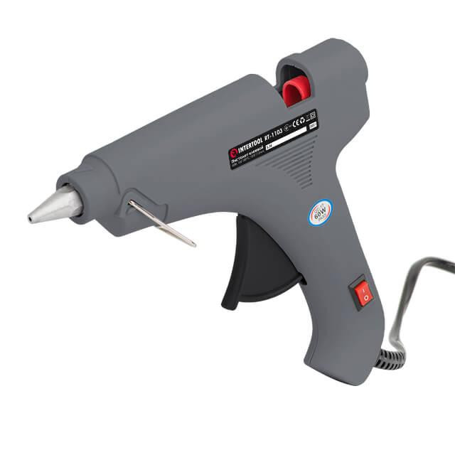 Пістолет клейовий 60(185) Вт, 165-180°C, під стрижні 10,8-11,5 мм, 8-20 г/хв INTERTOOL RT-1103 Київ - фото 8