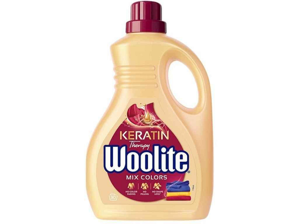 Сьем ридкий для стирки 1.8л д/Цветных тканей с Кератином ТМ WOOLITE Киев - изображение 1