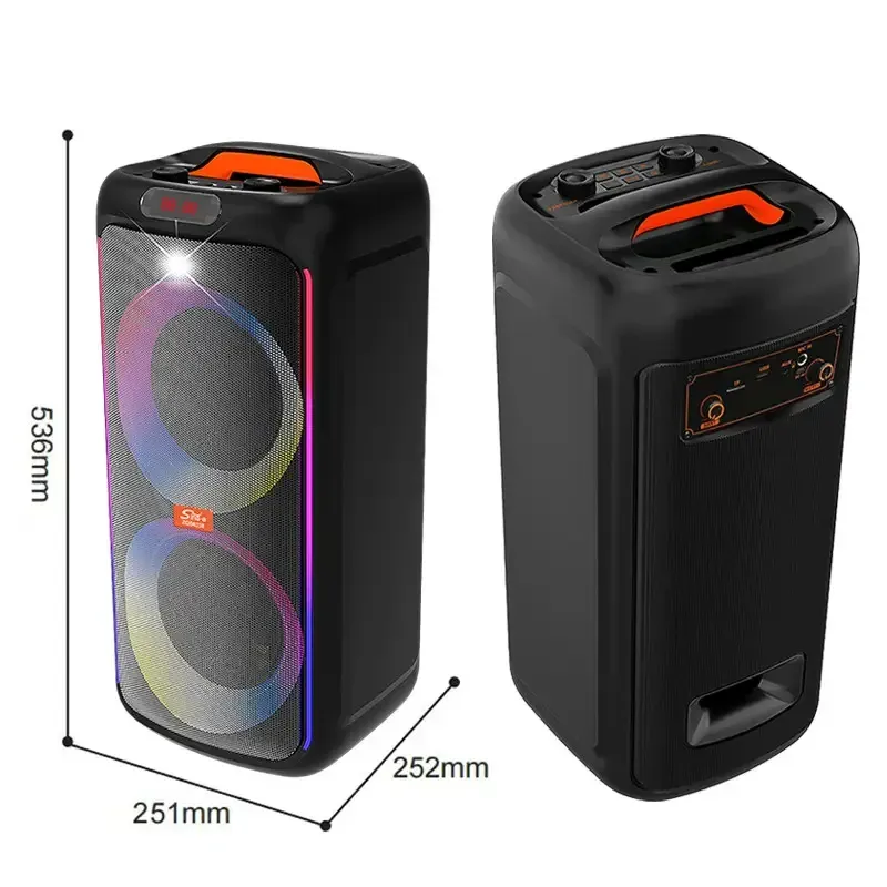 Портативная Bluetooth колонка ZQS6238 с микрофоном и пультом ДУ, USB/TF/FM, LED подсветка Одесса - изображение 4