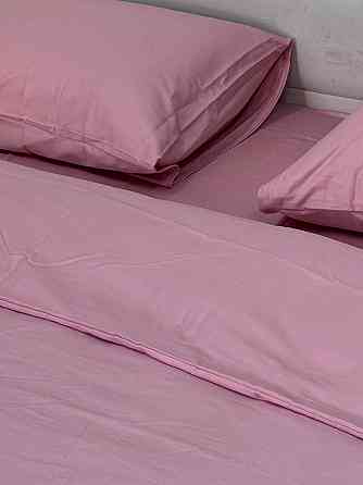 Ecotton Підковдра на блискавці Ecotton двоспальний 180х215 см сатин із бавовни однотонний рожев Киев