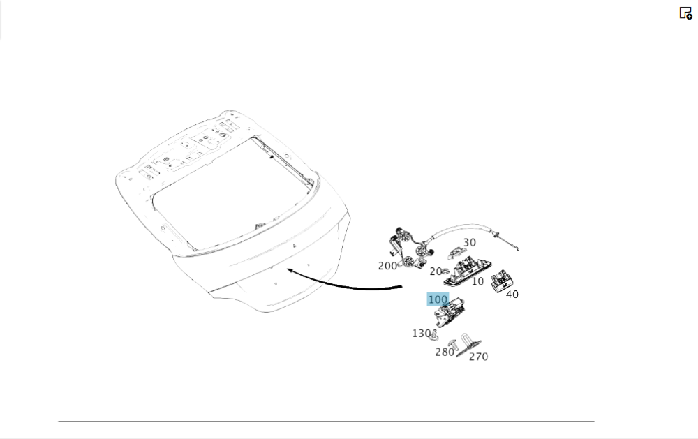 Mercedes-Benz  A0997400600 Замок кришки багажника GLC X253 ML/GLE W166 GLE Coupe C292 AMG GT Coupe X290 GLA X156 GLE W167 EQB X243 Одеса - фото 2