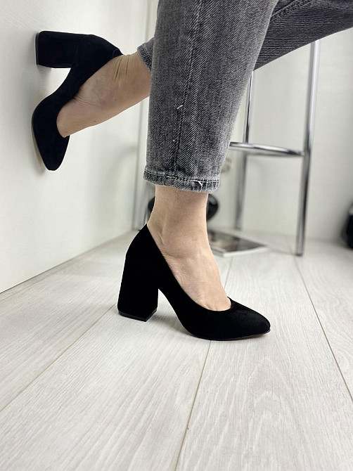 Nivelle Туфлі жіночі NIVELLE чорні натуральна замша каблук 9 см 36-39 (3153) Коломия - фото 8